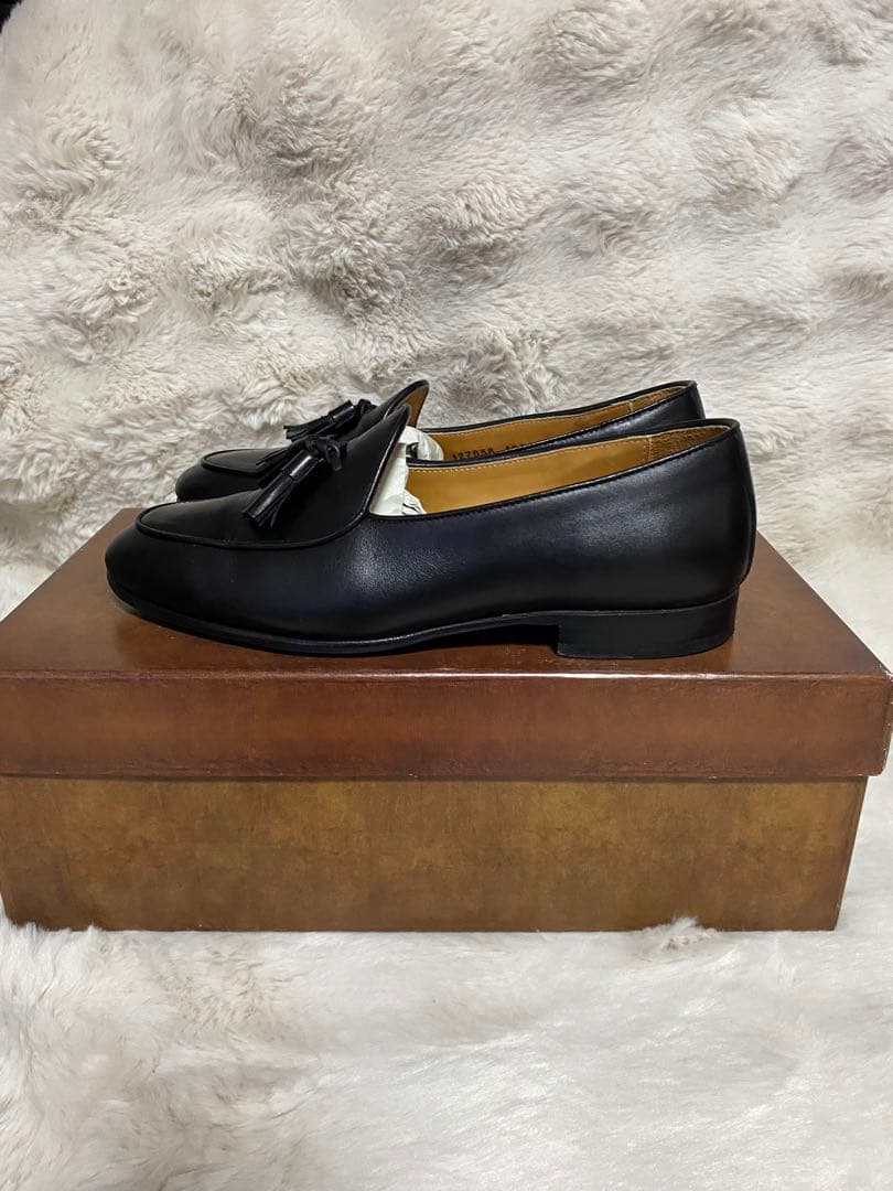 タイムセールBerwick ブラック タッセルローファー39