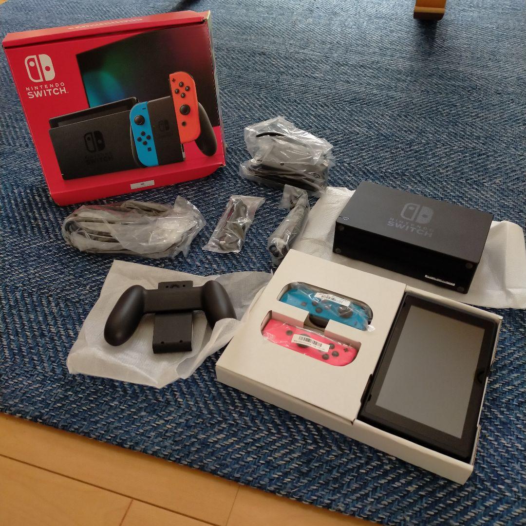 美品Nintendo Switch 本体ネオンブルー ネオンレッド2023年購入