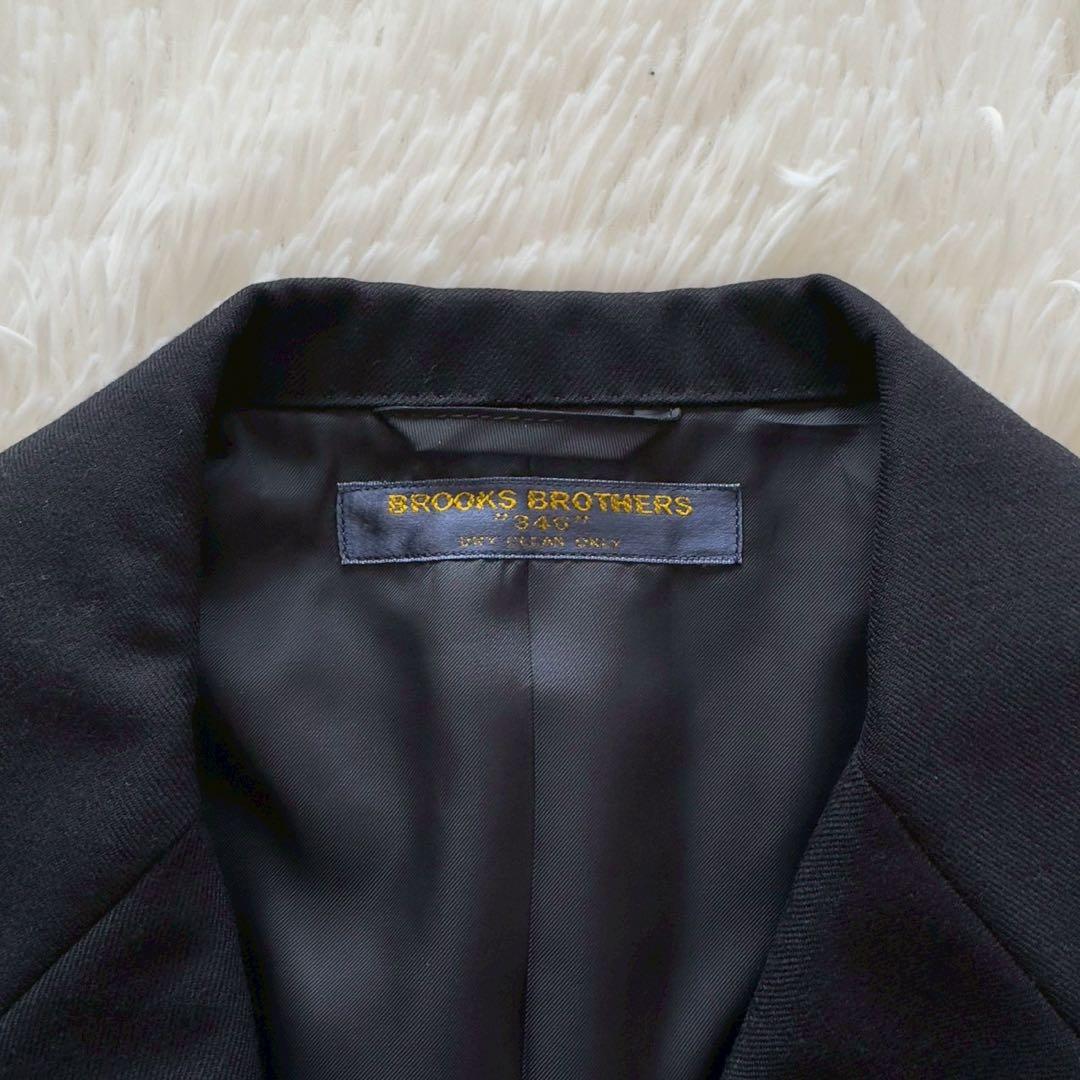 BROOKS BROTHERS ✨紺ブレ　ジャケット　段返り　ロゴ刻印　金ボタン