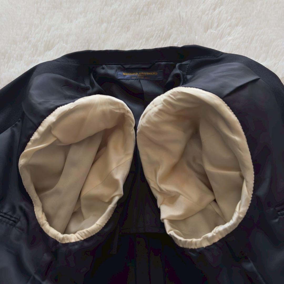 BROOKS BROTHERS ✨紺ブレ　ジャケット　段返り　ロゴ刻印　金ボタン