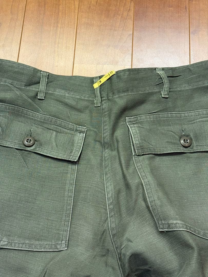 めるうら　70s US ARMY ベイカーパンツ ボタンフライ W32
