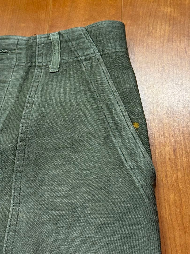 めるうら　70s US ARMY ベイカーパンツ ボタンフライ W32