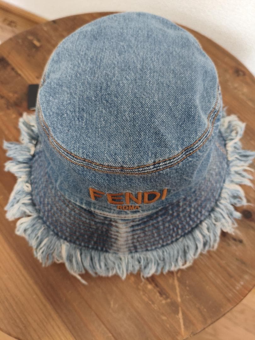 【ほぼ新品】FENDI バケットハット Lサイズ デニム