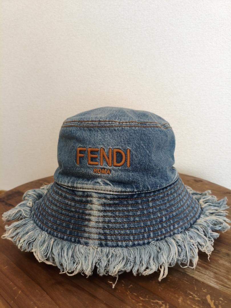 【ほぼ新品】FENDI バケットハット Lサイズ デニム
