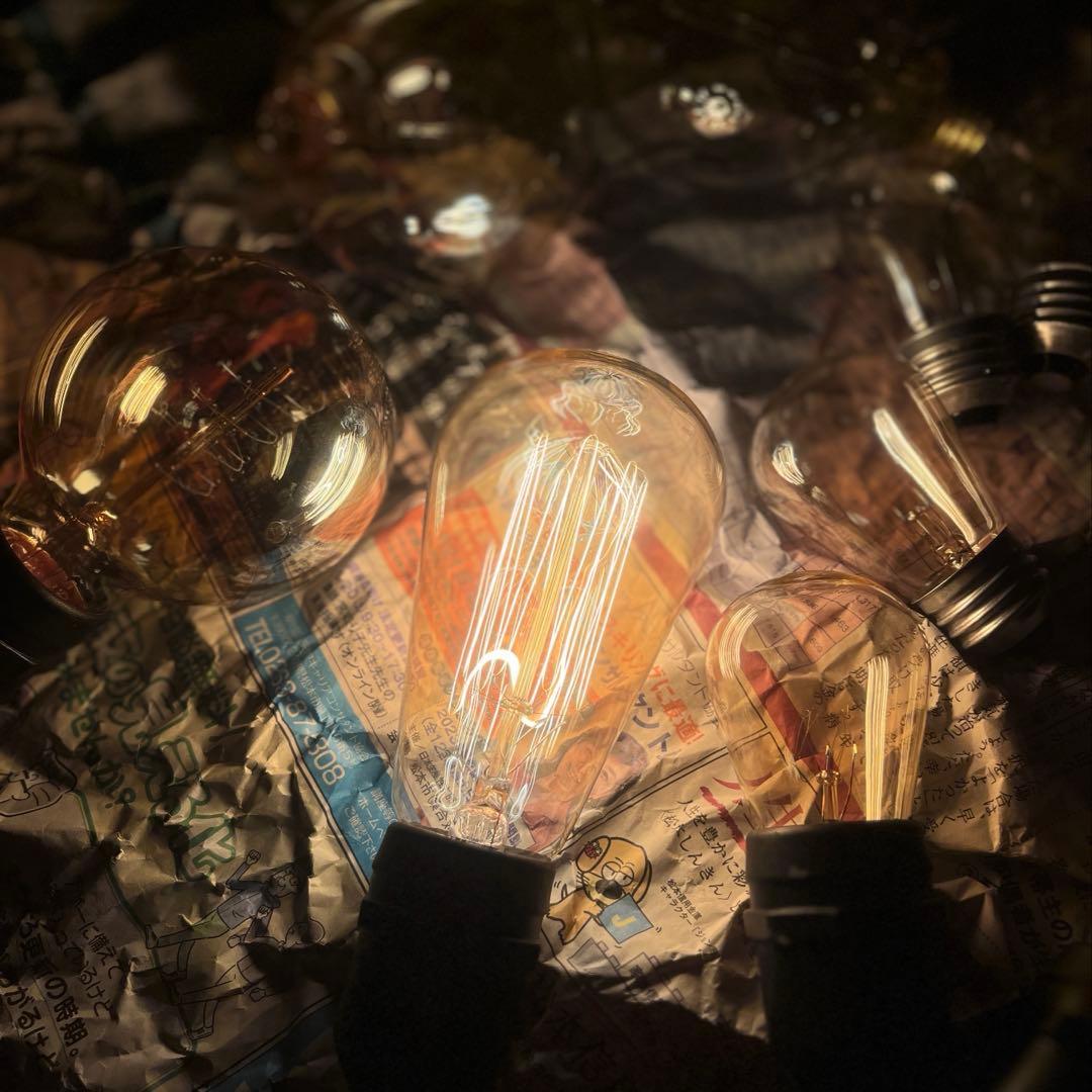 エジソン電球150球&ストリングライトまとめ売り（防雨型）