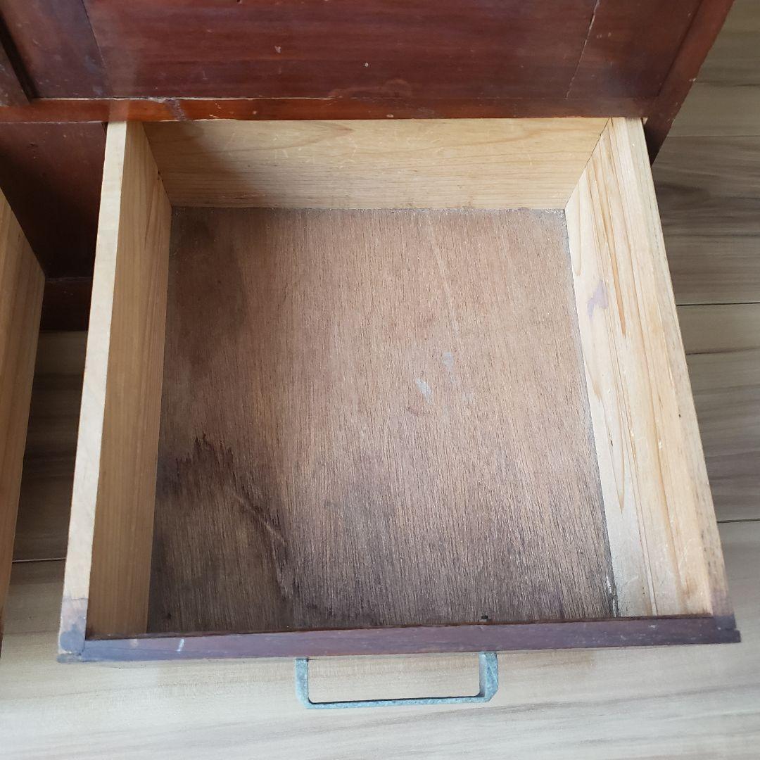 古い木製　ゆらゆらガラス　本棚　食器棚　収納棚　水屋箪笥　古家具