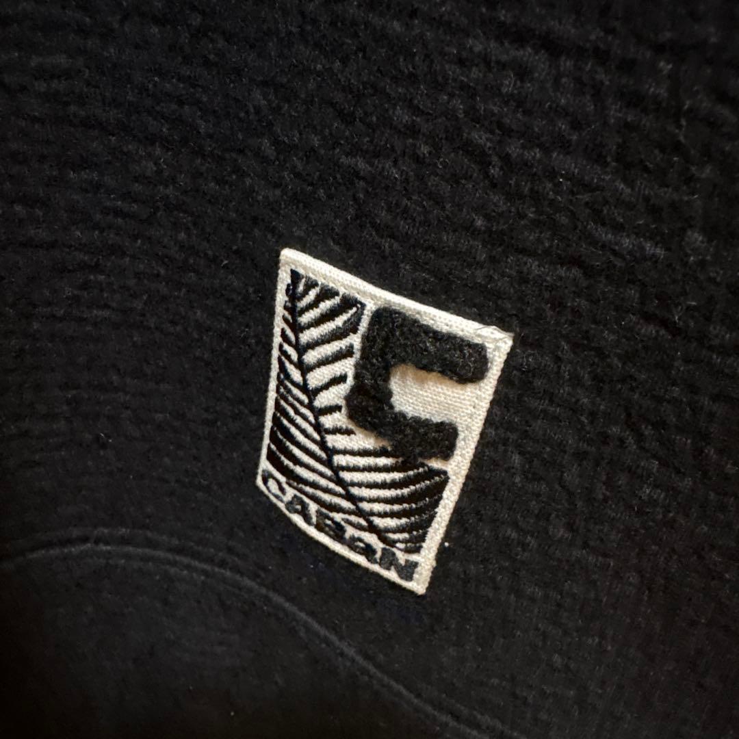 新品！CABaN ウールコットンダブルフェイス エンブロイダリープルオーバー