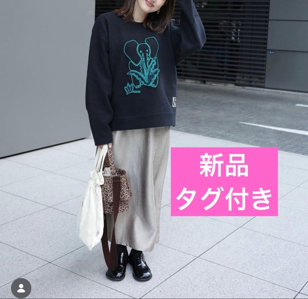 新品！CABaN ウールコットンダブルフェイス エンブロイダリープルオーバー