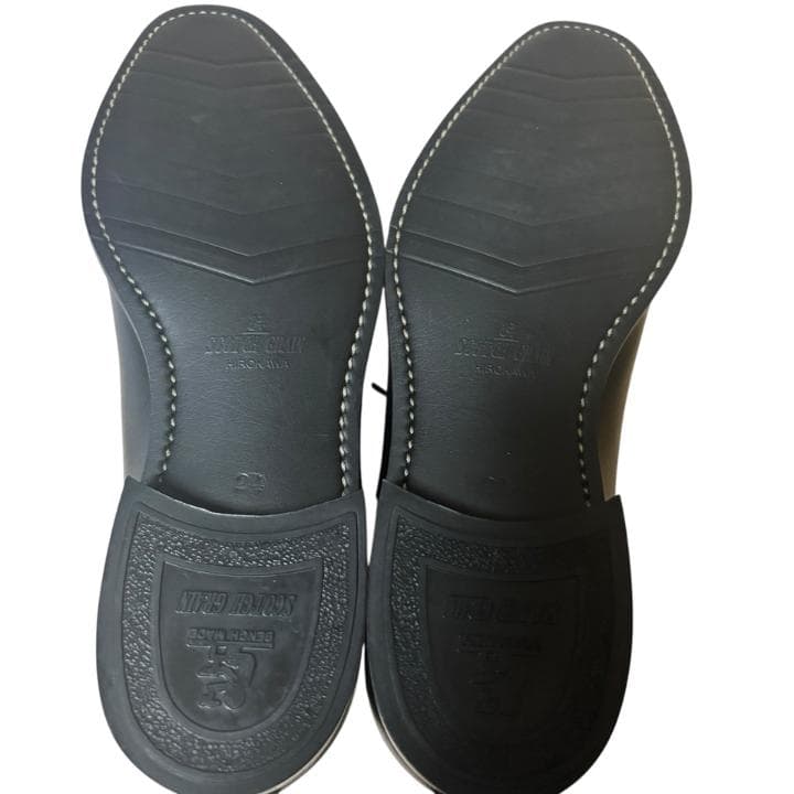 【美品】スコッチグレイン NL-4116 ストレートチップ ブラックレザー 24