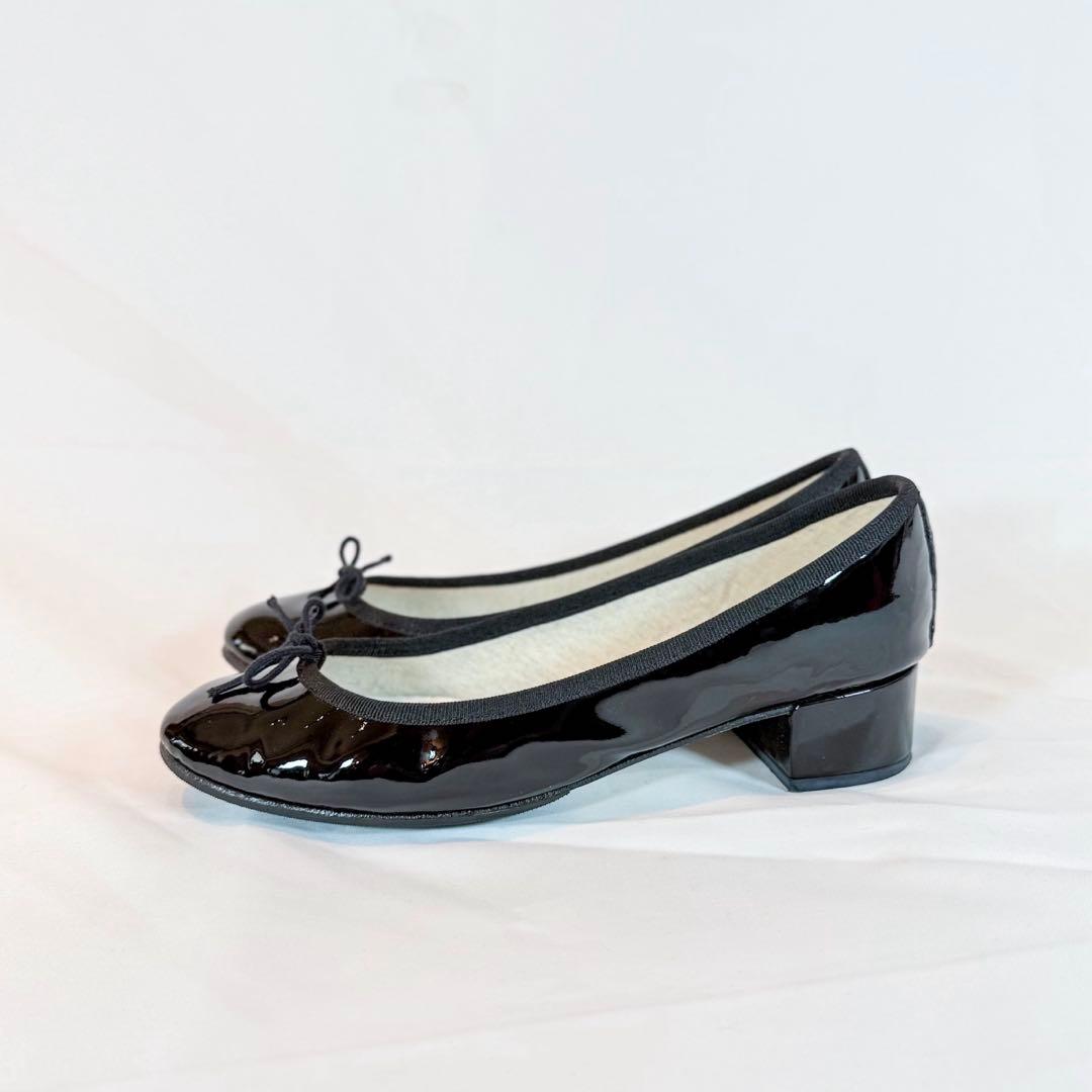 【美品】Repetto レペット カミーユ 黒 エナメル 39