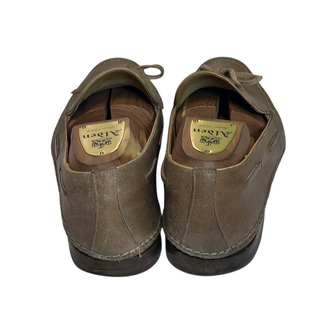 阿呆鳥HERMESスムースレザードライビングシューズ　サンドベージュ　40