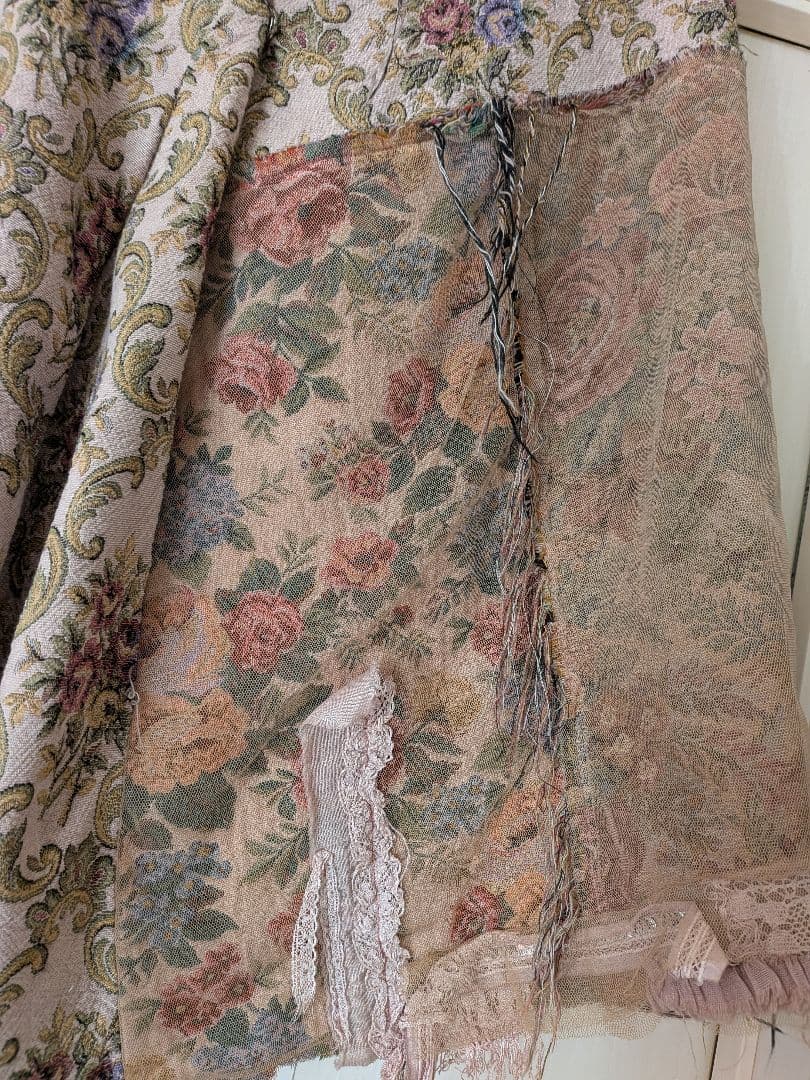 sunao kuwahara 多色ゴブラン織りデニムスカート