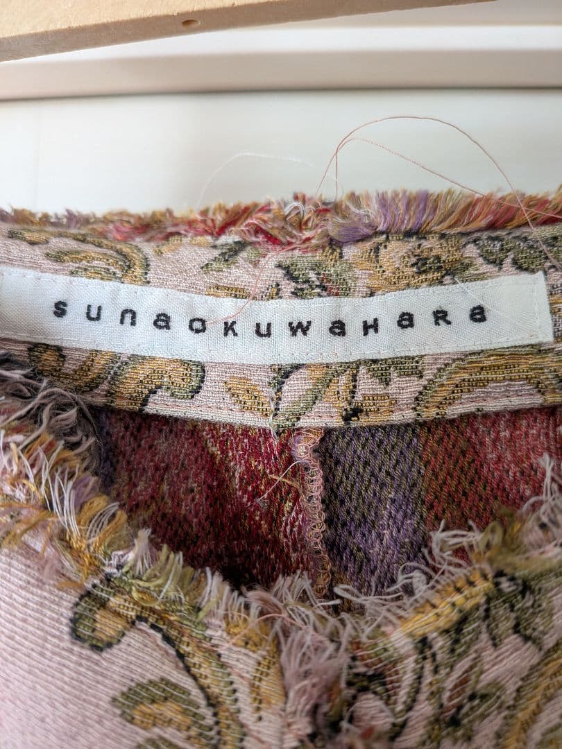 sunao kuwahara 多色ゴブラン織りデニムスカート