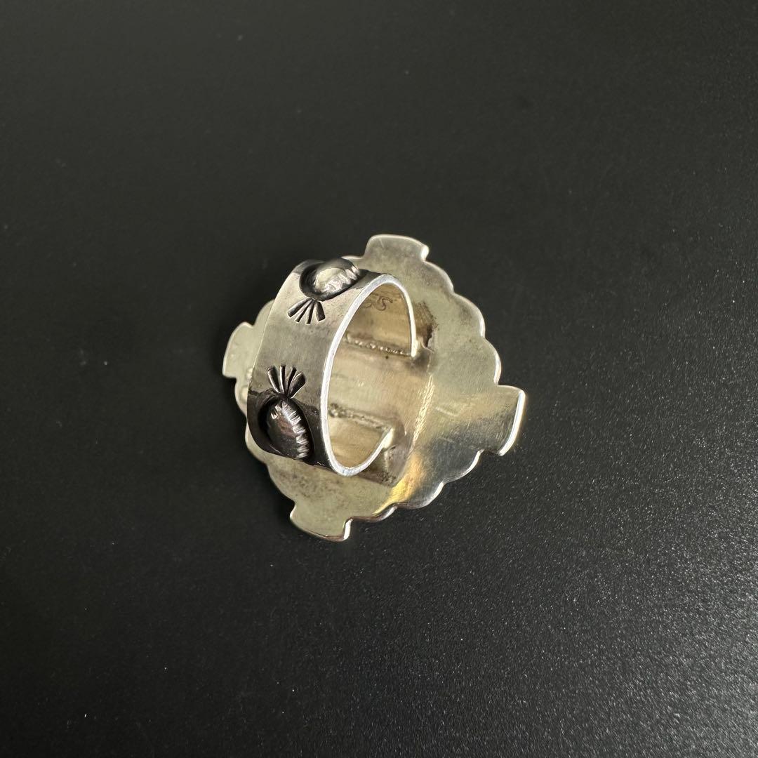 Navajo Darrell cadman スタンプワーク リング 12号