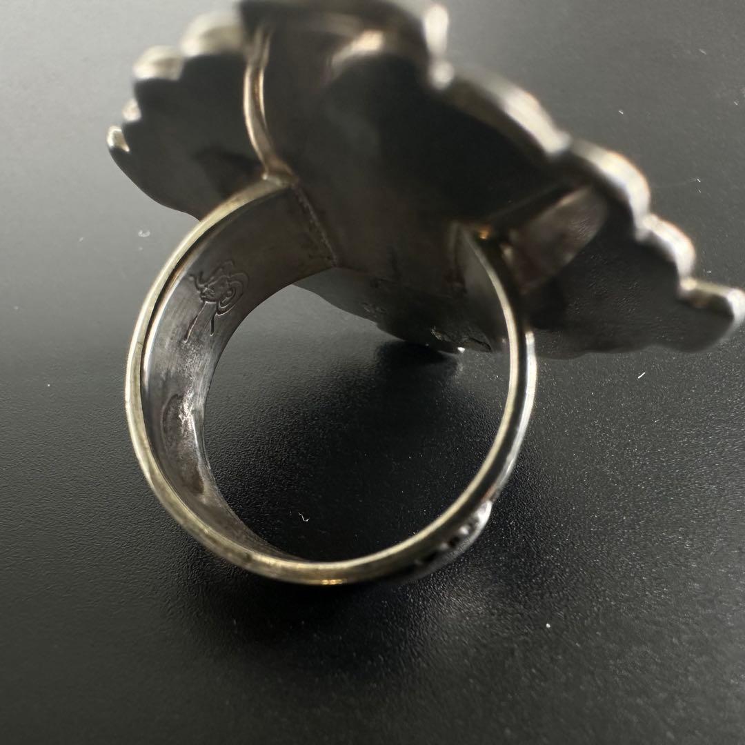 Navajo Darrell cadman スタンプワーク リング 12号