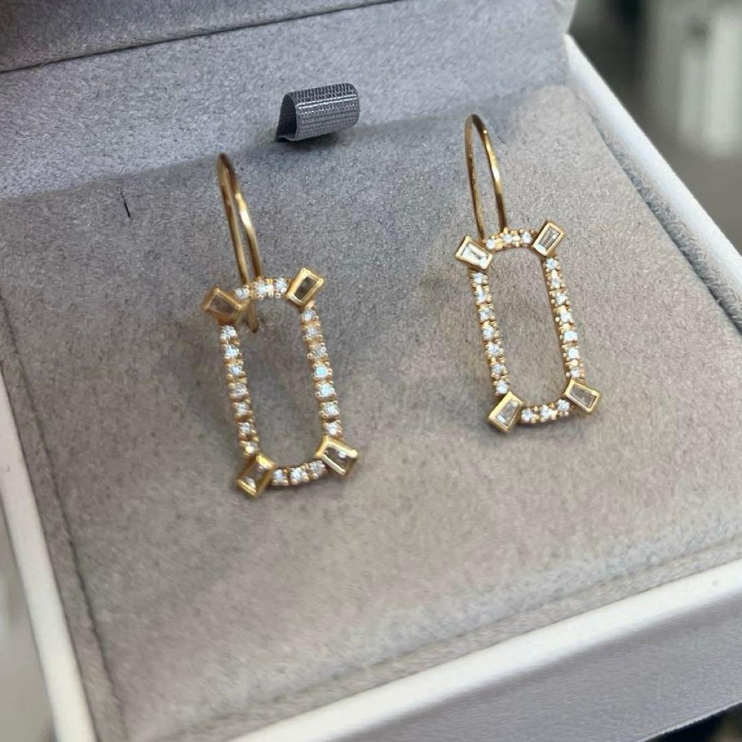 BELLESIORA ベルシオラ　K18 YG ダイヤモンドピアス