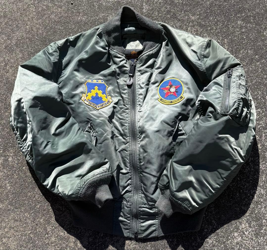 か*う様 80s 90s USA製 ALPHA アルファ MA-1フライトジャケ