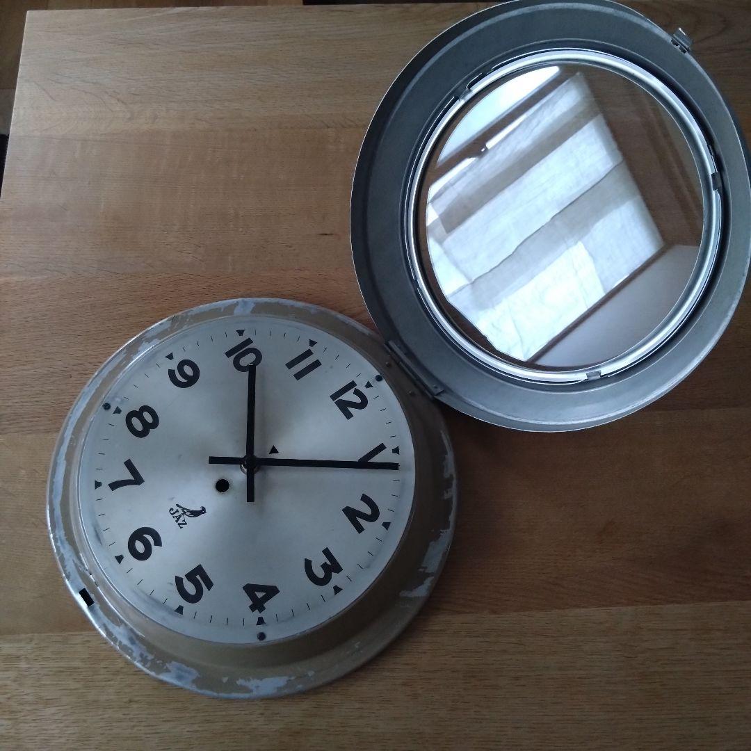 フランス アンティーク インダストリアル JAZ 壁掛け時計　クオーツ　クロック