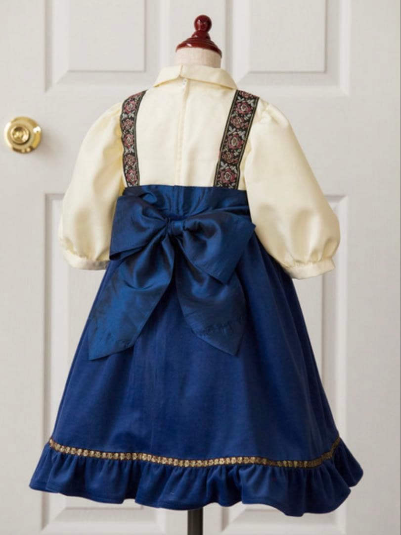 エルサ　幼少期風ドレス120サイズ　キャサリンコテージ　チロリアンパフスリーブ