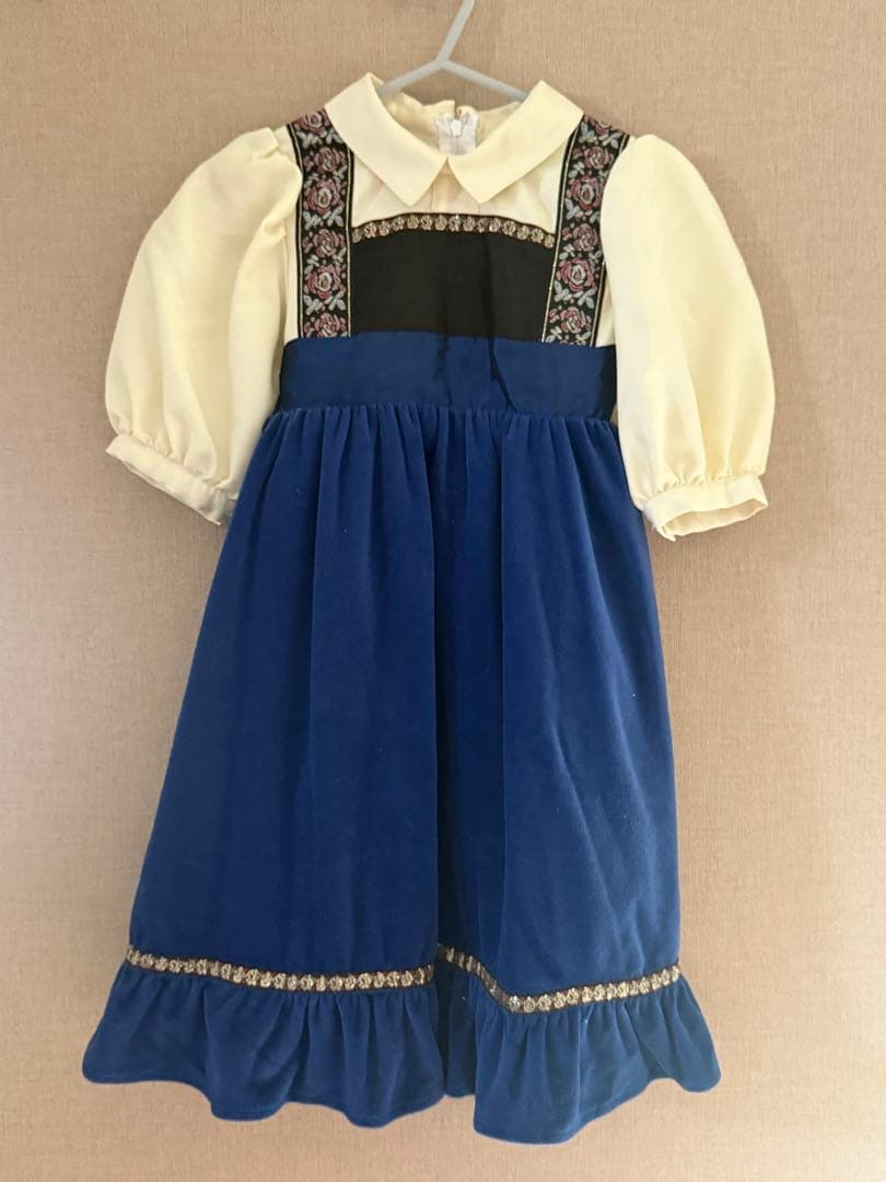 エルサ　幼少期風ドレス120サイズ　キャサリンコテージ　チロリアンパフスリーブ