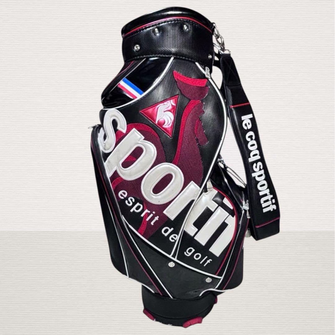 ✨美品✨ le coq sportif キャディバッグ メンズ 9型 ブラック