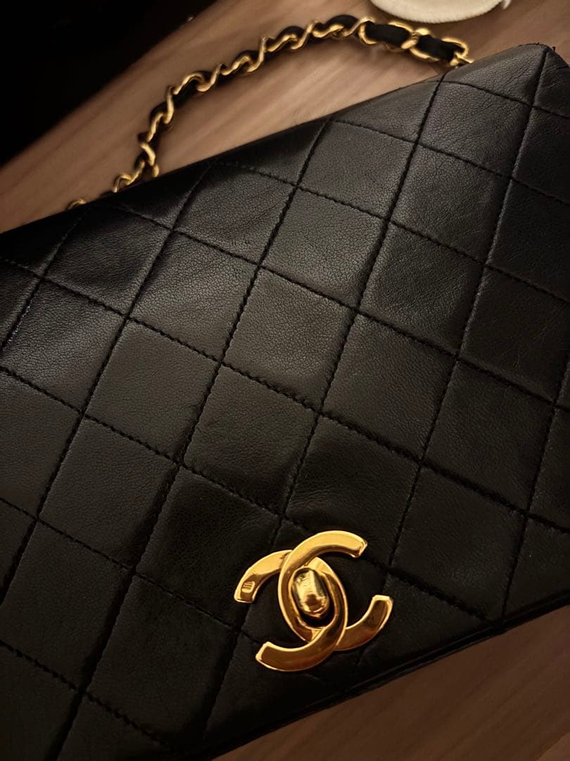 専用　シャネル　マトラッセ　ショルダーバッグ　ヴィンテージ　フルフラップ