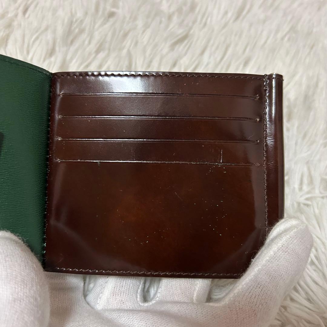 ⭐️極美品⭐️ダンヒル マネークリップ エナメル 二つ折り メンズ ブラウン