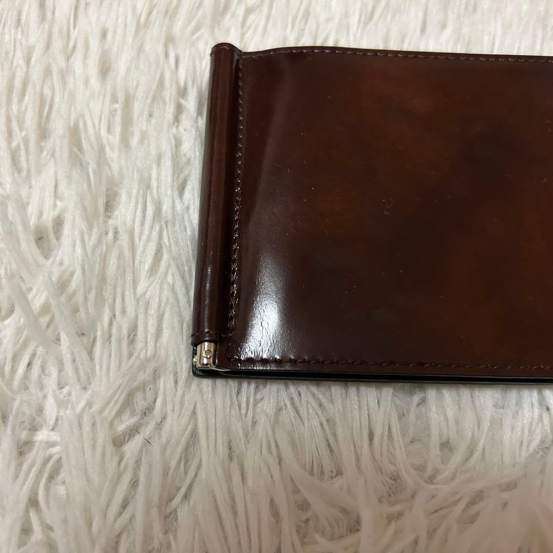 ⭐️極美品⭐️ダンヒル マネークリップ エナメル 二つ折り メンズ ブラウン
