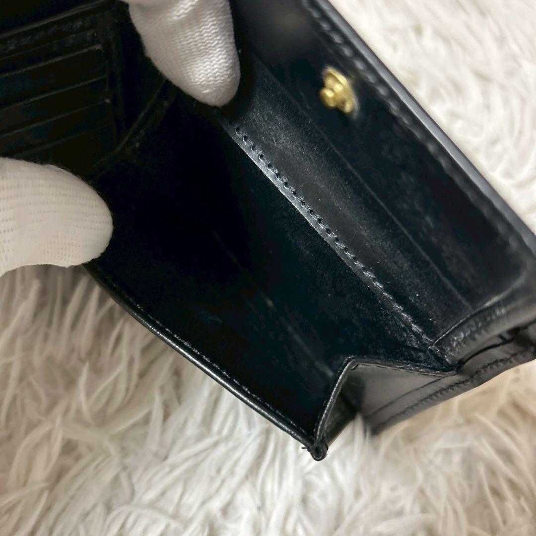 ホワイトハウスコックス ブライドルレザー 二つ折り 財布 ブラック