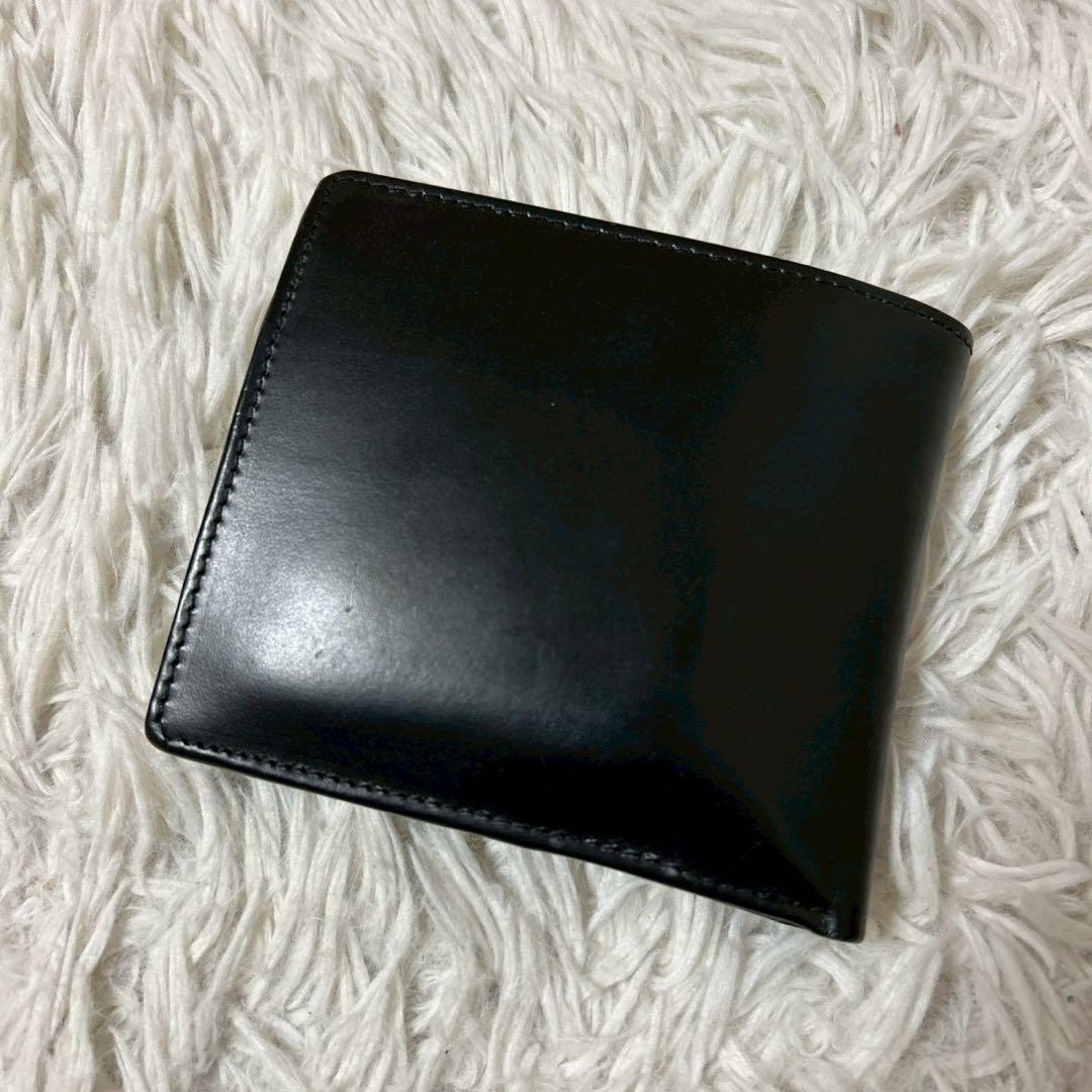ホワイトハウスコックス ブライドルレザー 二つ折り 財布 ブラック