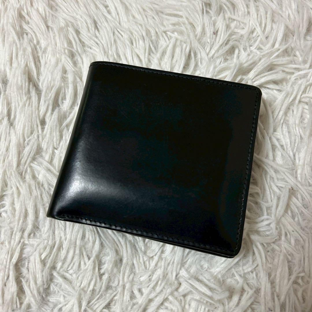 ホワイトハウスコックス ブライドルレザー 二つ折り 財布 ブラック