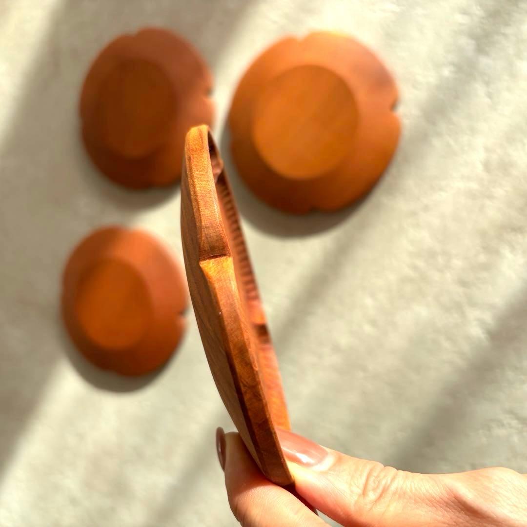 木工房玄 高塚和則 さくらコースター こだち 桜 無垢材 日本製 作家もの