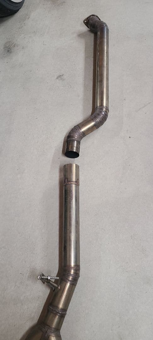シルビア　s15　80Φ―100Φ　ステンレスデュアルマフラー