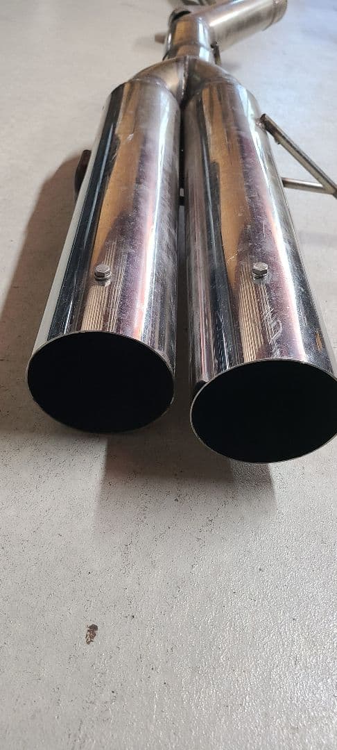 シルビア　s15　80Φ―100Φ　ステンレスデュアルマフラー