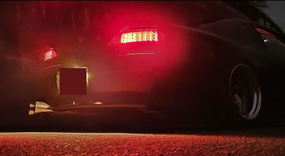 シルビア　s15　80Φ―100Φ　ステンレスデュアルマフラー