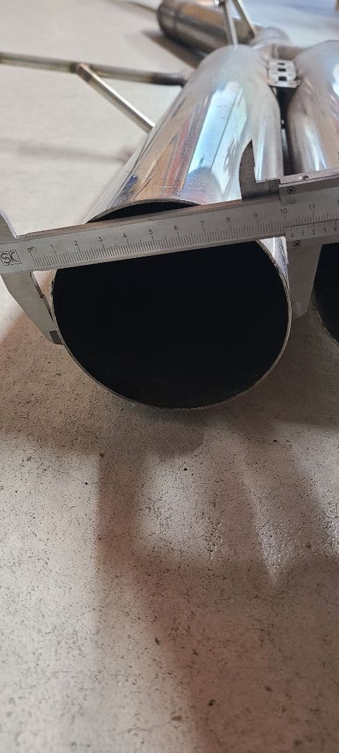 シルビア　s15　80Φ―100Φ　ステンレスデュアルマフラー