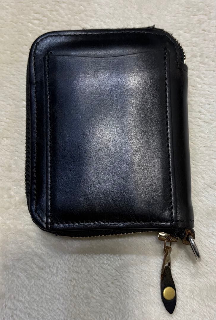 GLEN ジップアラウンドスモールウォレット　ブラック