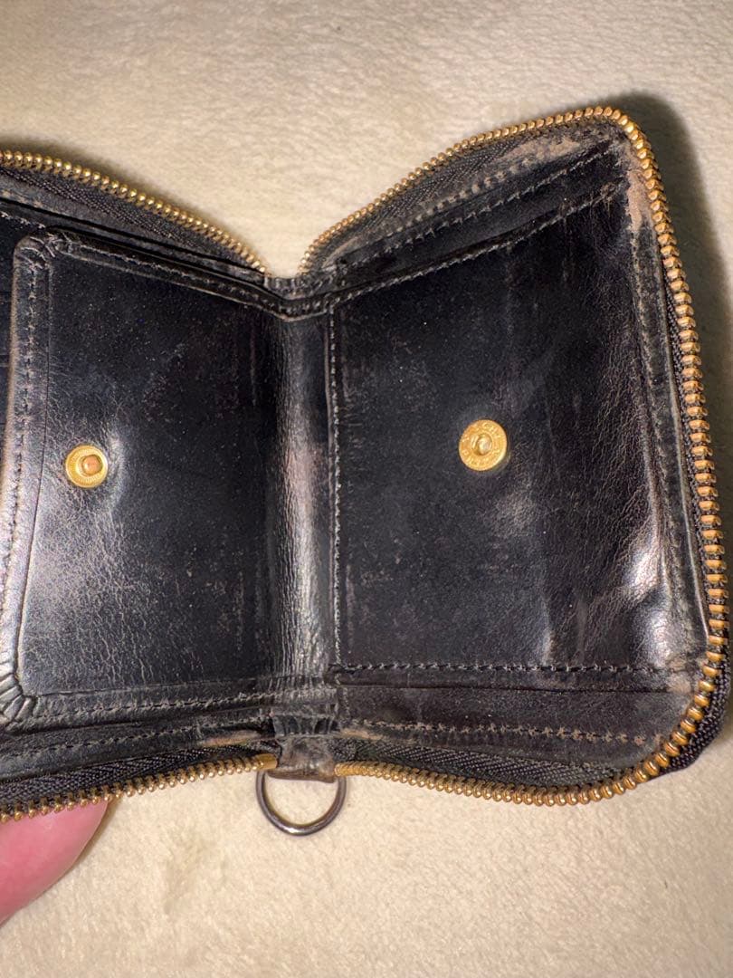 GLEN ジップアラウンドスモールウォレット　ブラック