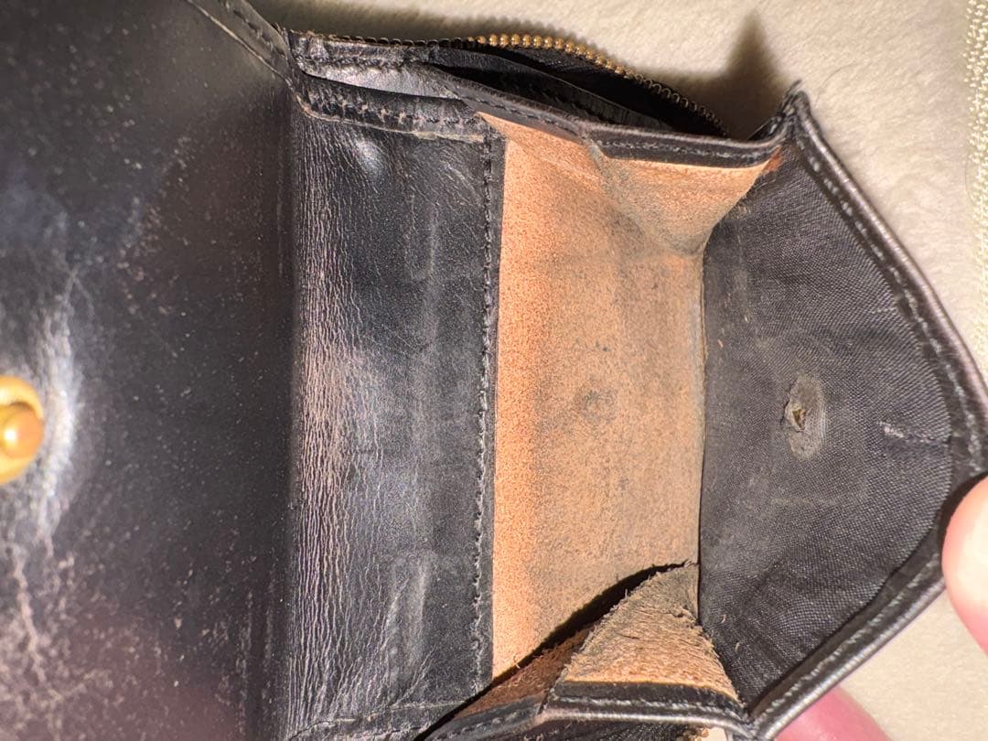 GLEN ジップアラウンドスモールウォレット　ブラック