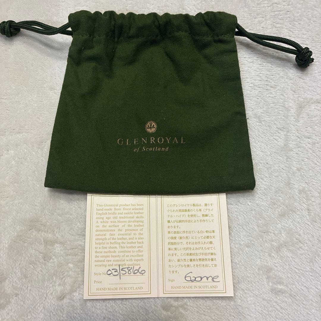 GLEN ジップアラウンドスモールウォレット　ブラック