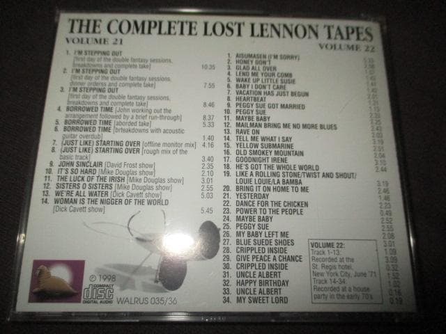 洋楽 john lennon lost lennon tapes (RARE SET)
