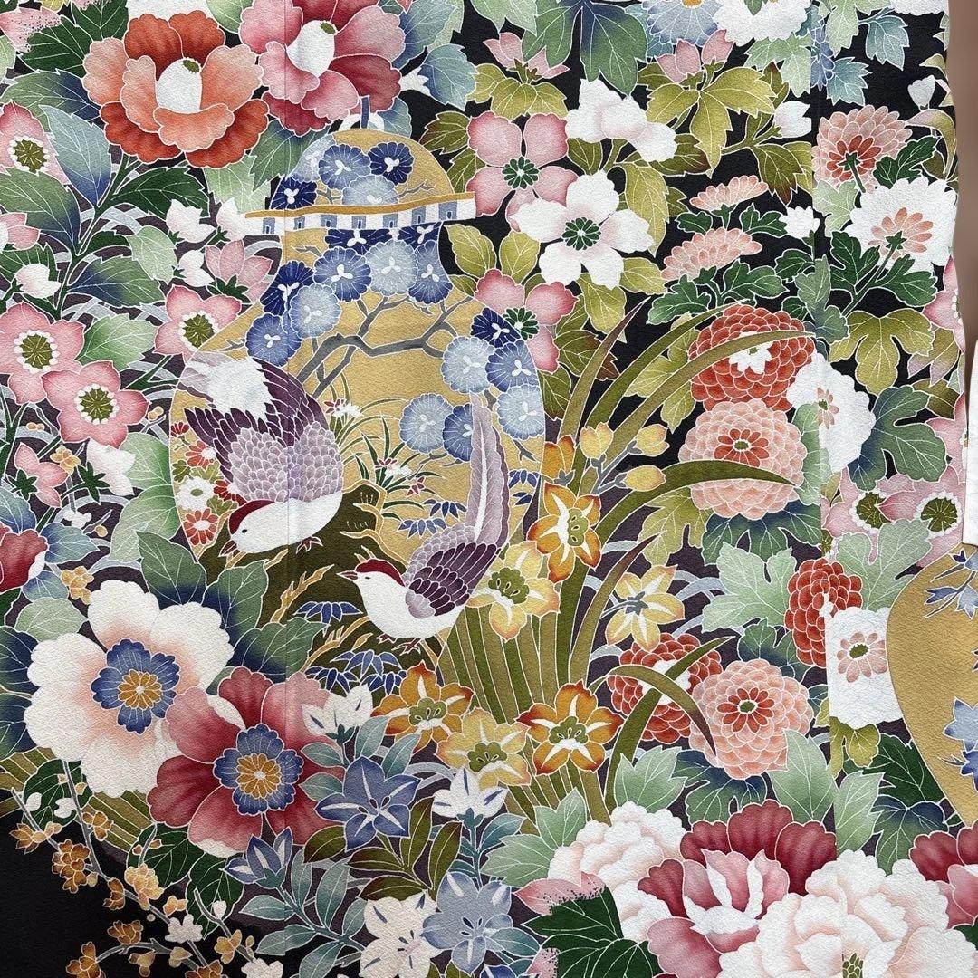 黒留袖4点　黒留袖・帯・長襦袢（衣紋抜付）バッグ草履　何かプレゼント付き！