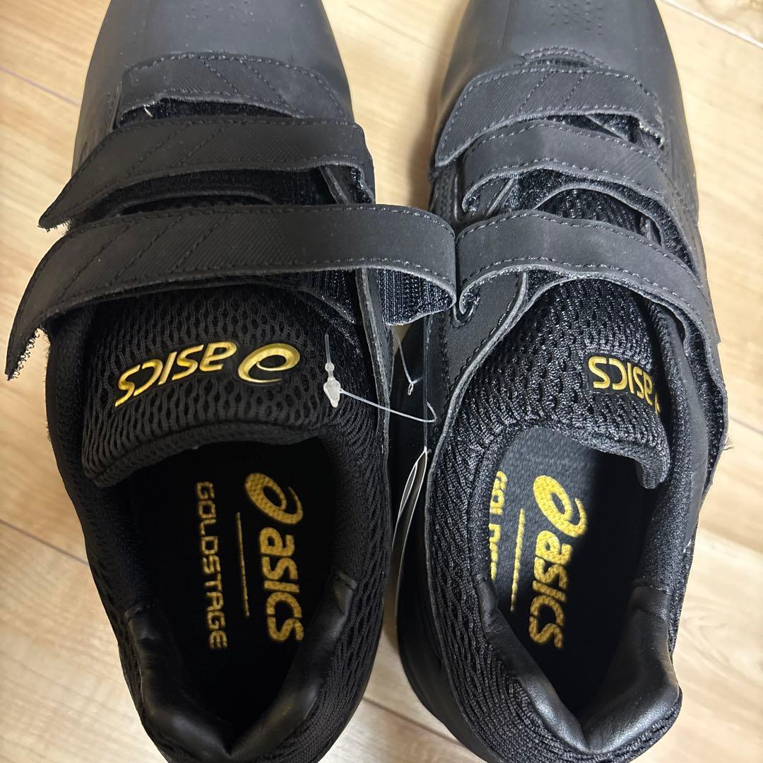 新品　アシックス　野球　スパイク　ゴールドステージMG ブラック　24.5