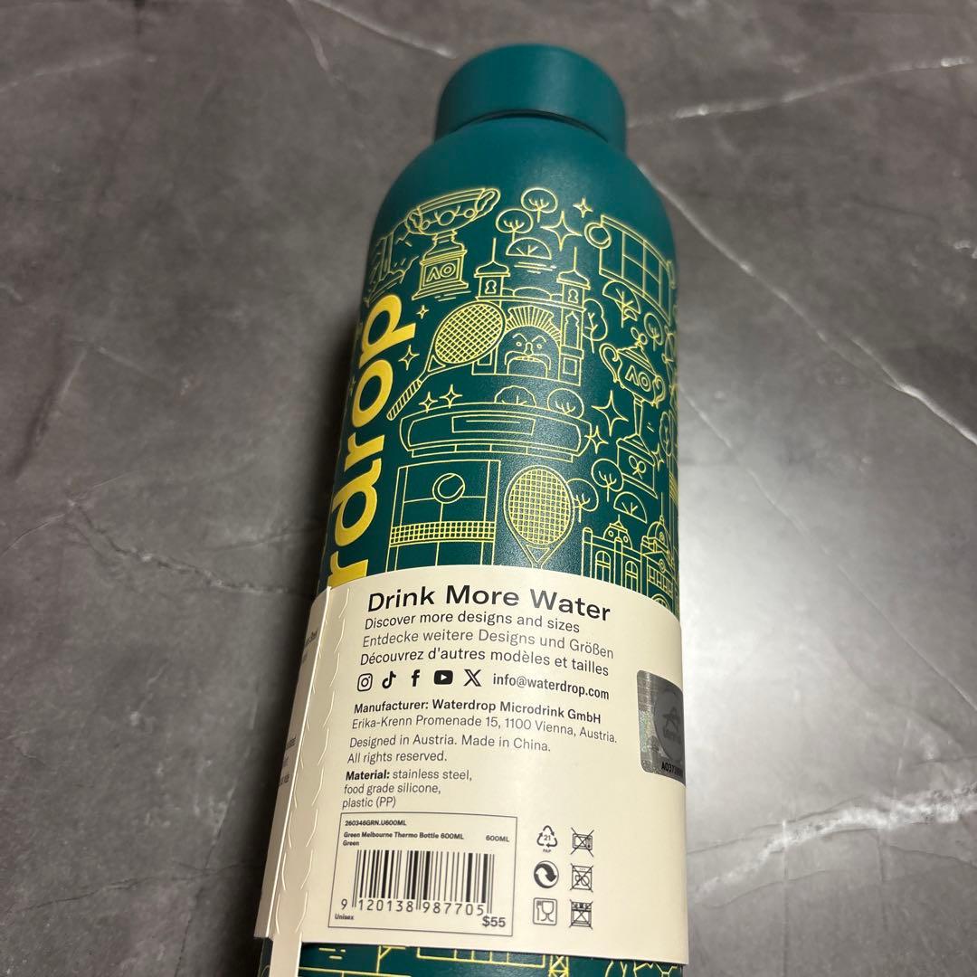 waterdrop 限定品　AO 全豪オープン 公式ボトル600ml