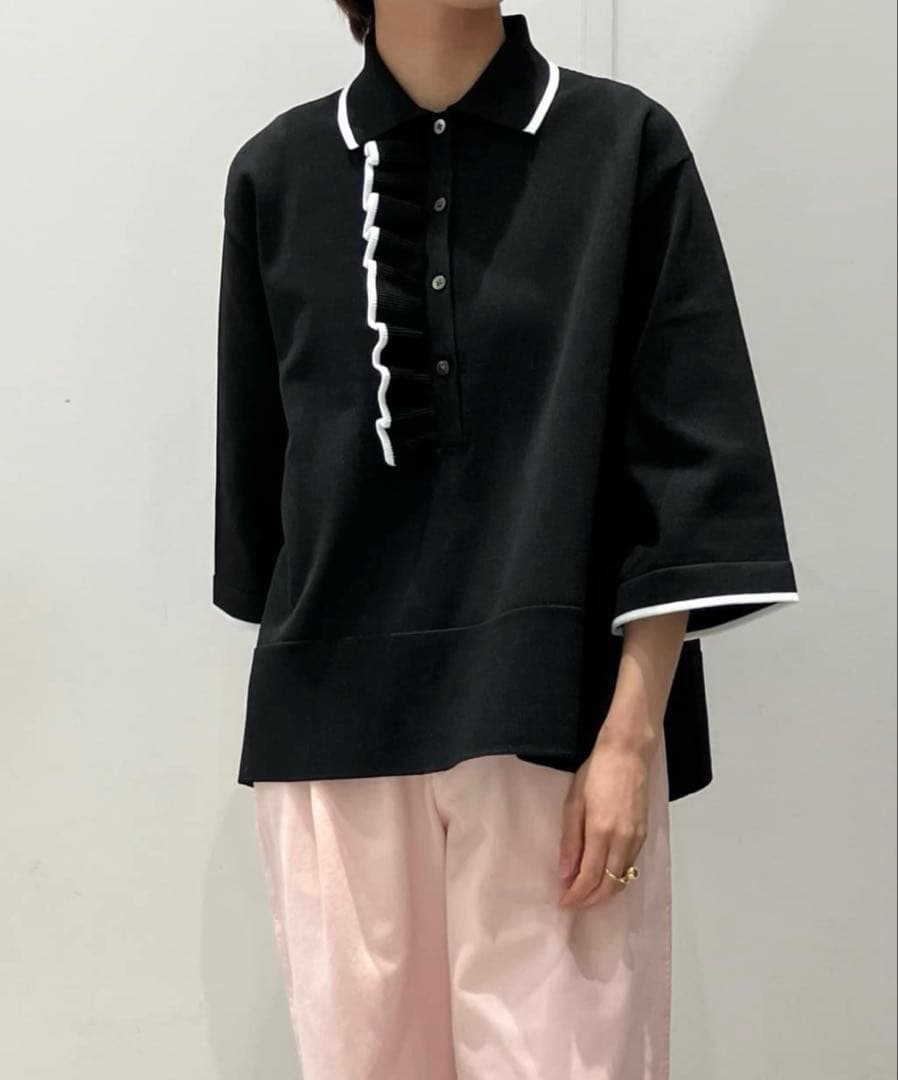 ユナイテッドアローズ ミニマル フリル ポロニット