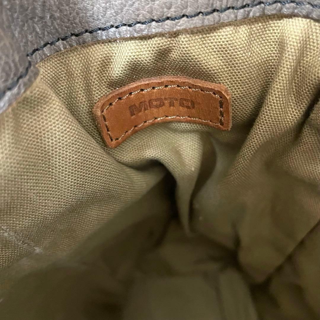 MOTO モト レザー ブラウン トートバッグ