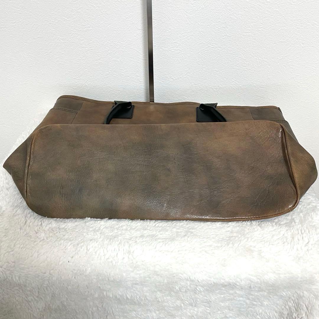 MOTO モト レザー ブラウン トートバッグ