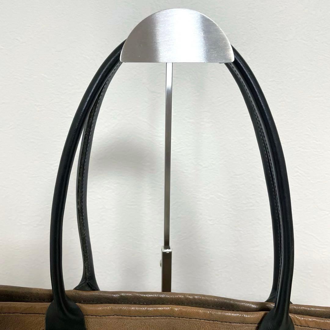 MOTO モト レザー ブラウン トートバッグ