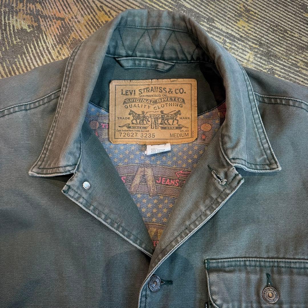 希少 リーバイス ダックジャケット モスグリーン ビンテージ M