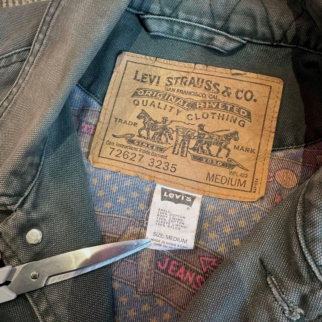 希少 リーバイス ダックジャケット モスグリーン ビンテージ M